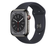 Apple Watch 8 45/Graphite Steel/Midnight Sport LTE - 1071012 - zdjęcie 1